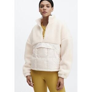 New Fabletics Nelly Mixed Media Half Zip